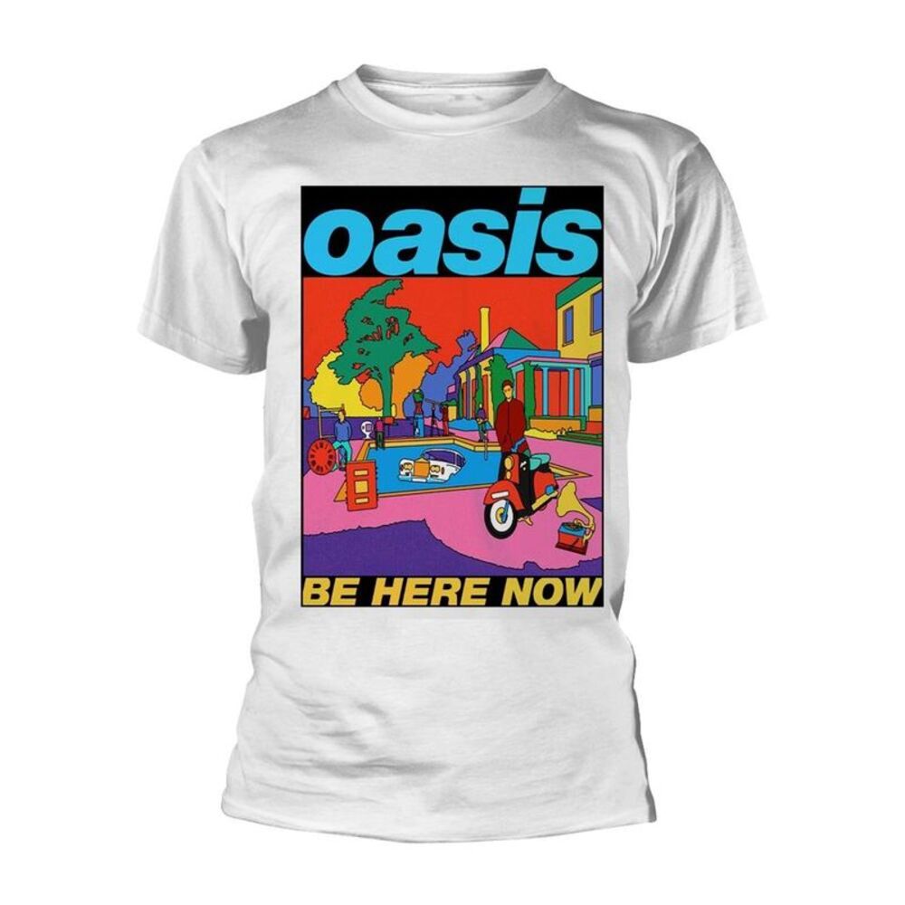 Oasis Unisex Adult Be Here Now T-Shirt / White